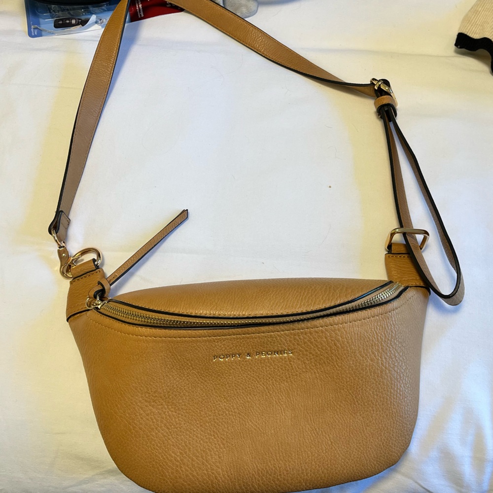 Poppy and Peonies Crossbody Bag